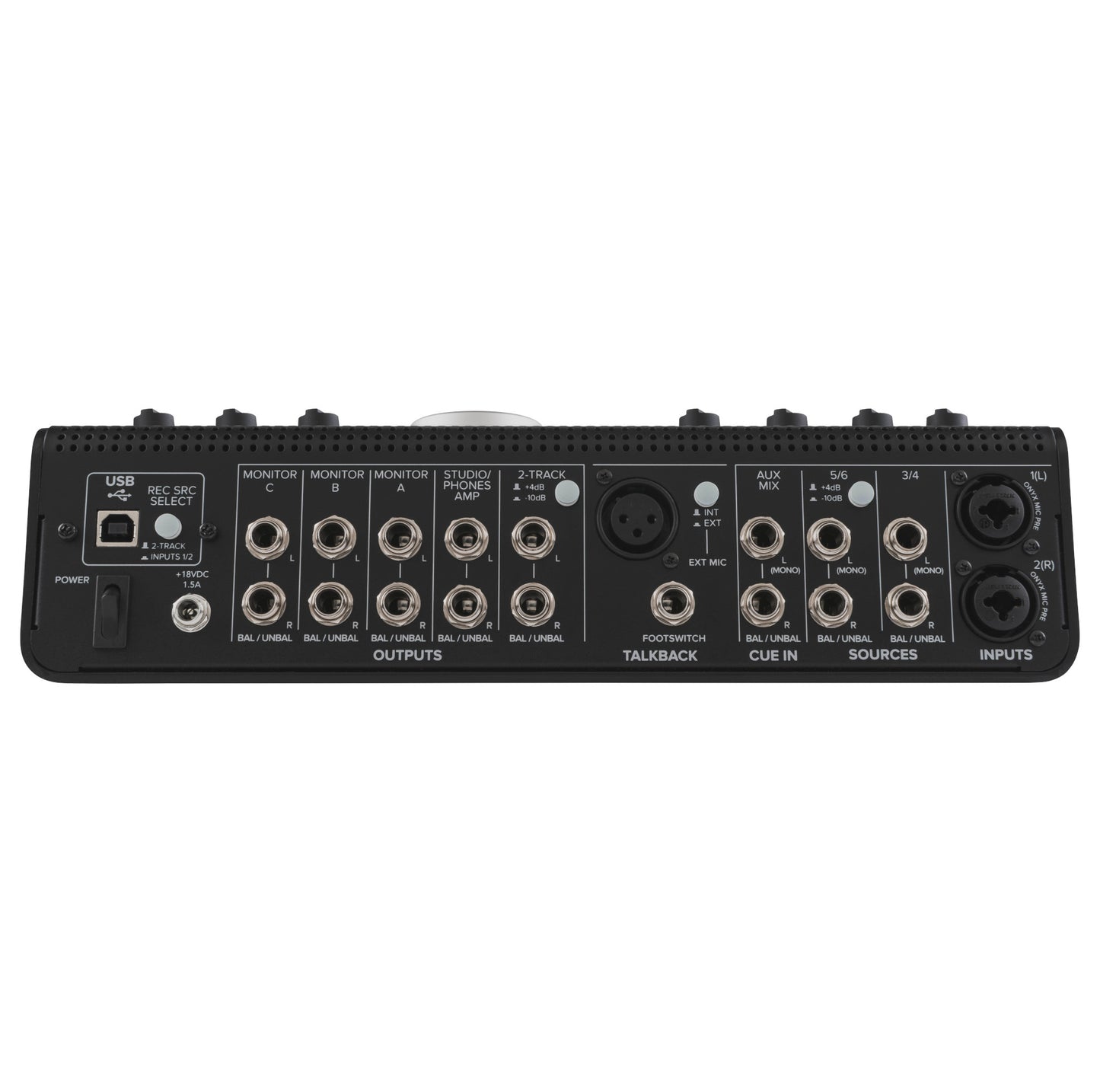 Mackie Big Knob Studio+ Monitor Controller and Interface back