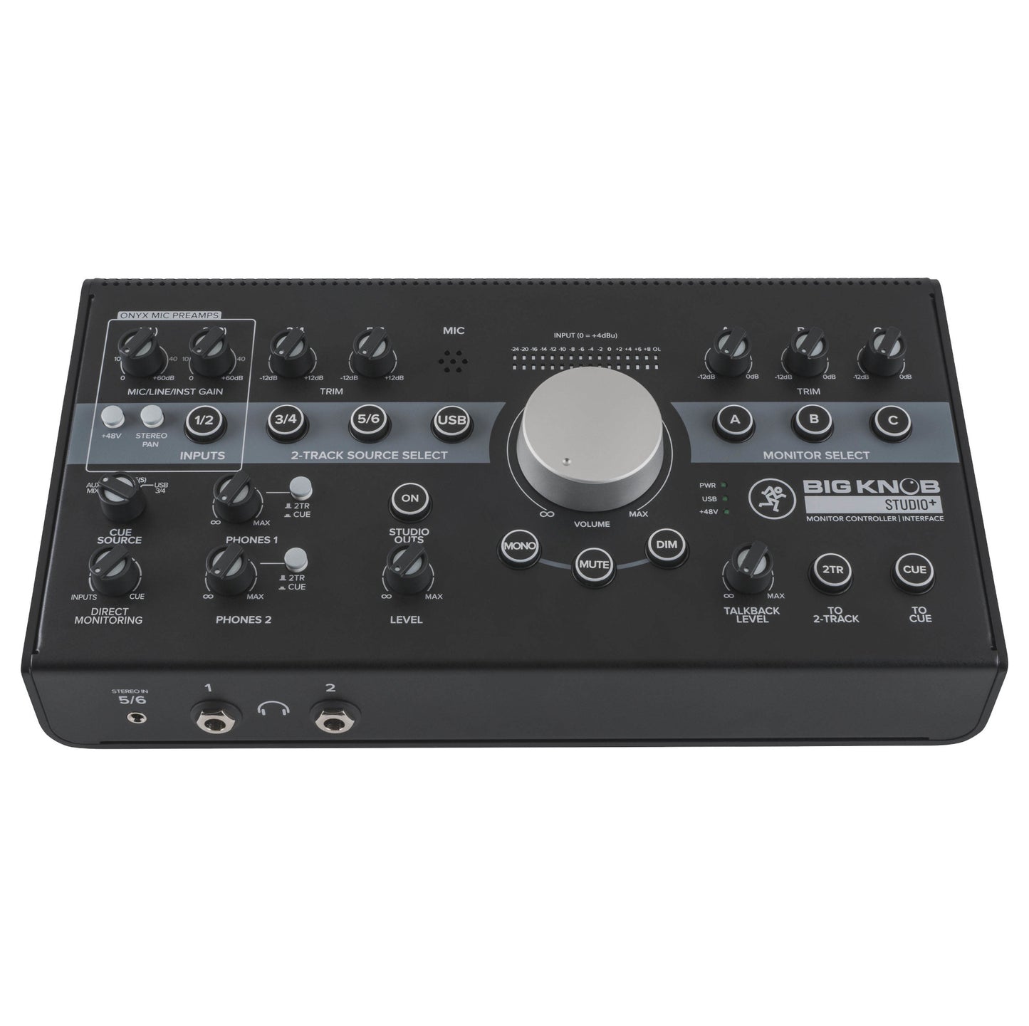 Mackie Big Knob Studio+ Monitor Controller and Interface front/top