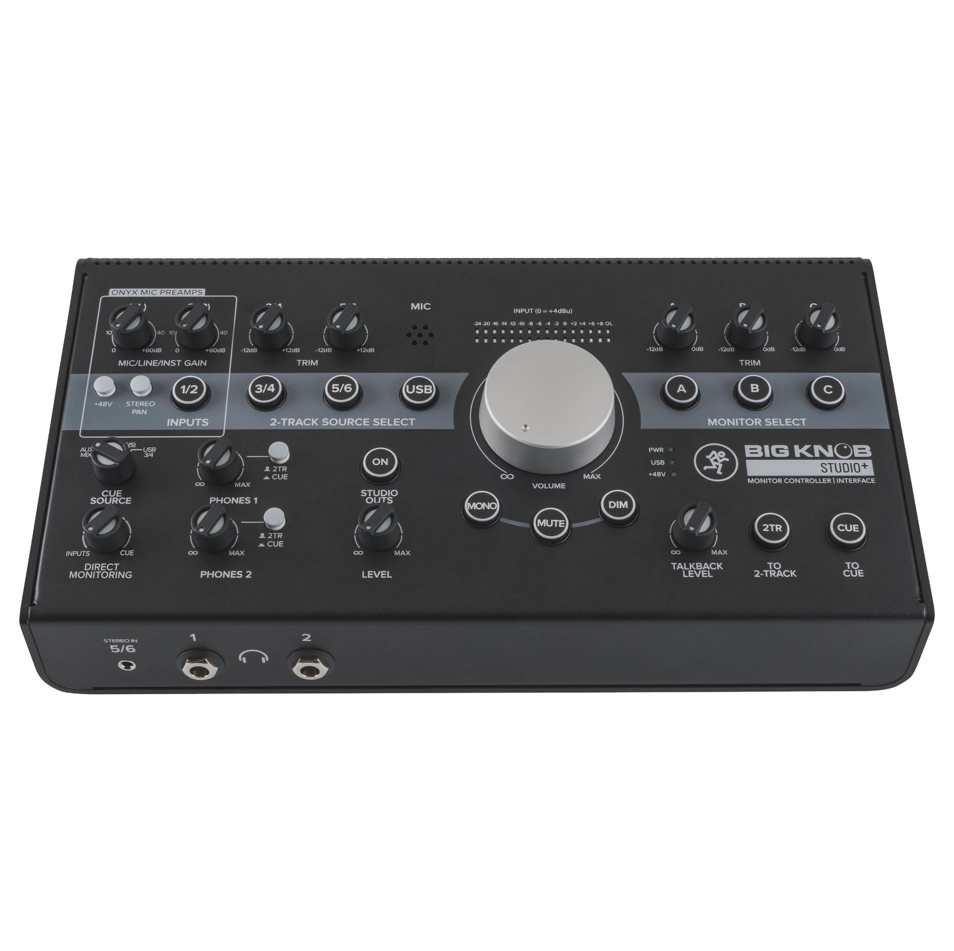 Mackie Big Knob Studio+ Monitor Controller and Interface front/top
