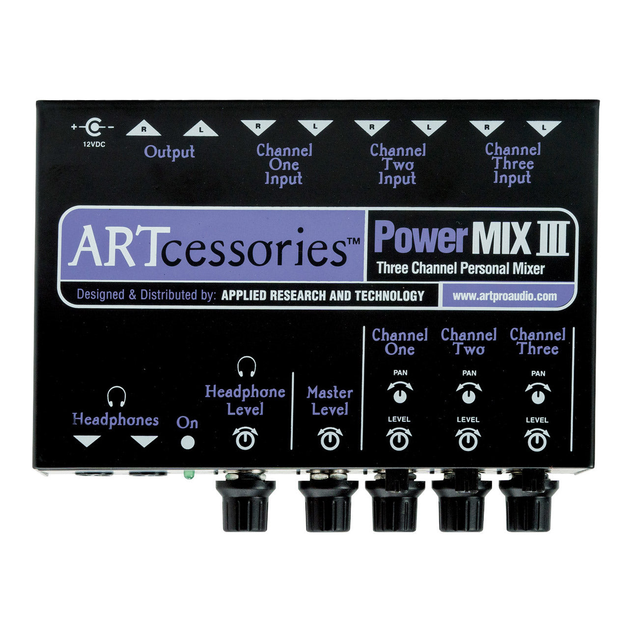ART POWERMIX III 3-Channel Personal Stereo Mixer
