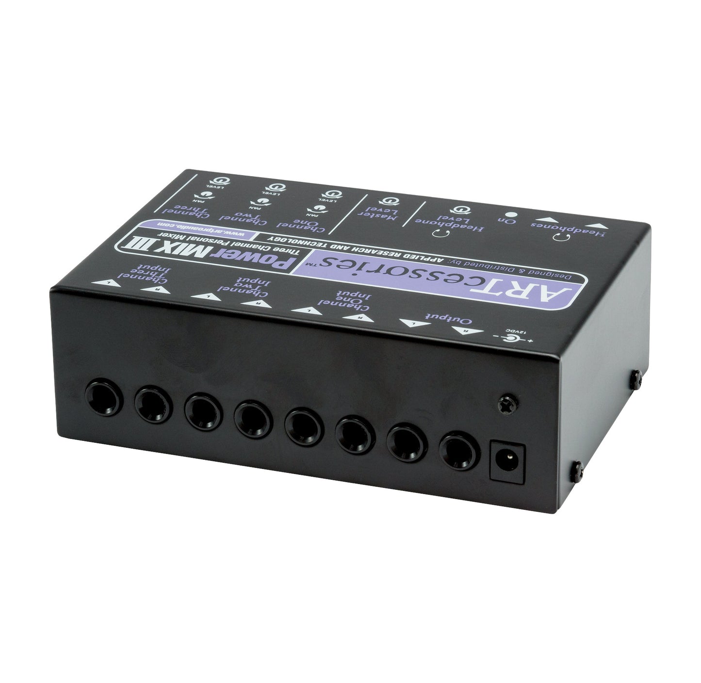 ART POWERMIX III 3-Channel Personal Stereo Mixer top