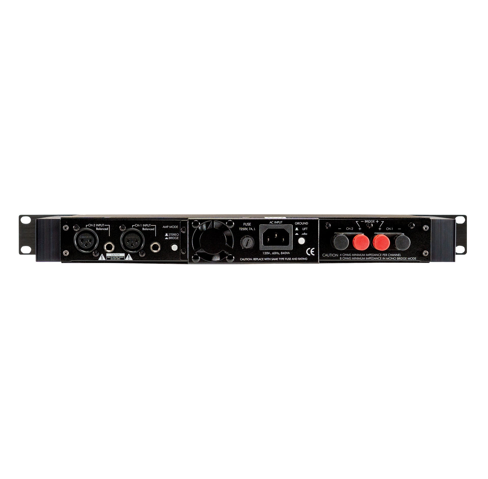 ART SLA1 2-Channel 100W Studio Power Amplifier back