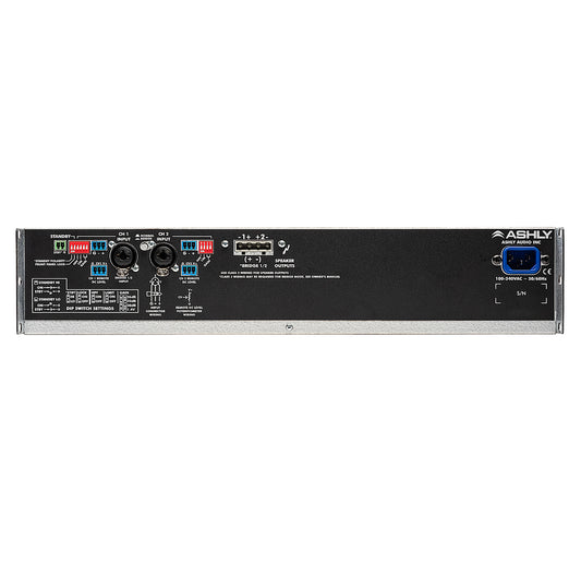 Ashly CA 502 2 x 500W/70V at 4 Î© Multi Mode Power Amplifier back