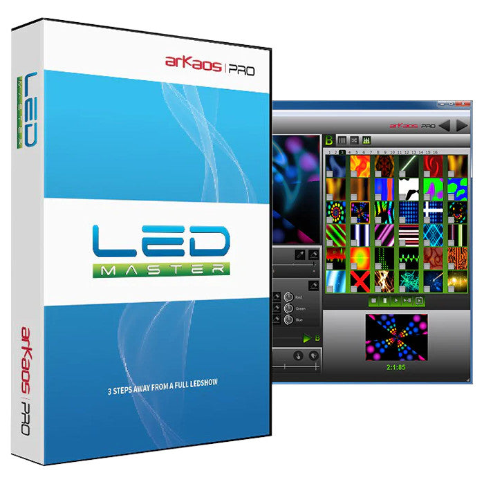 Blizzard Arkaos LEDMaster Easy Pixel-Mapping Software box