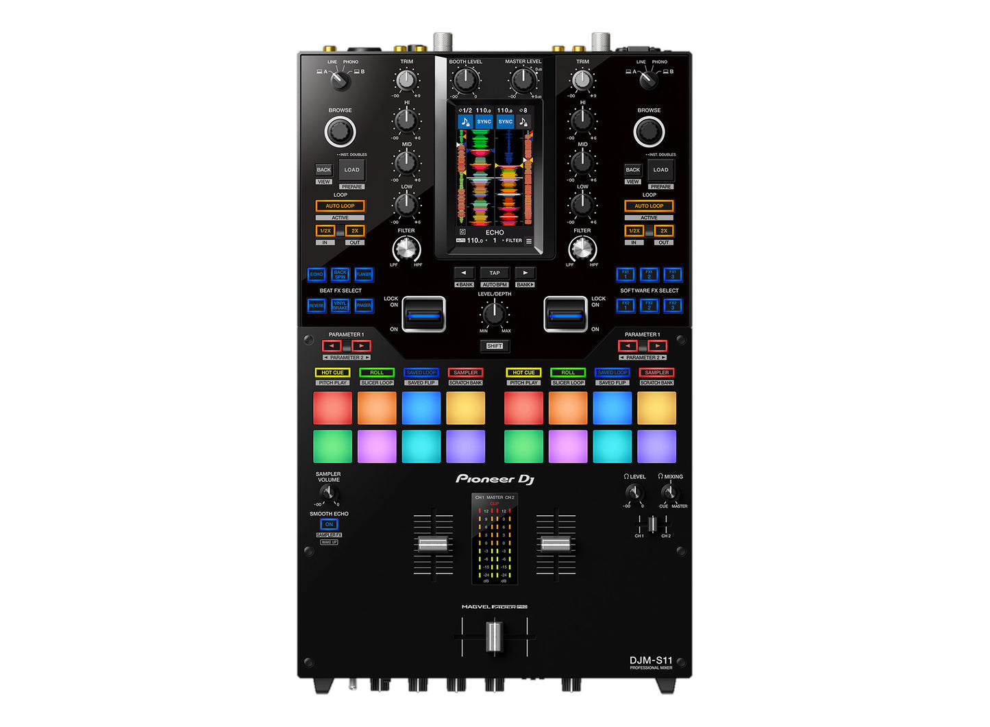 Pioneer DJ Professional 2-Channel DJ Mixer top