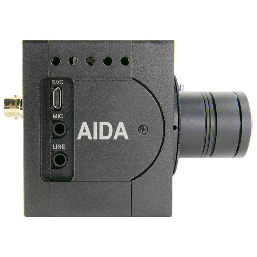 AIDA UHD6G-200 UHD 6G-SDI POV Camera side