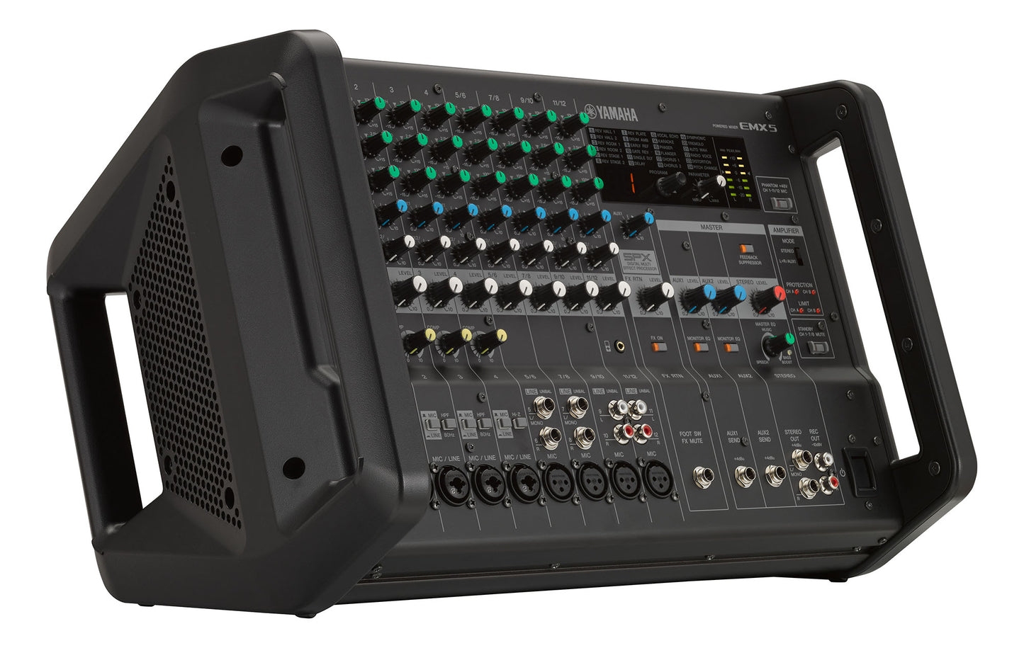 Yamaha EMX5 Powered Mixer side