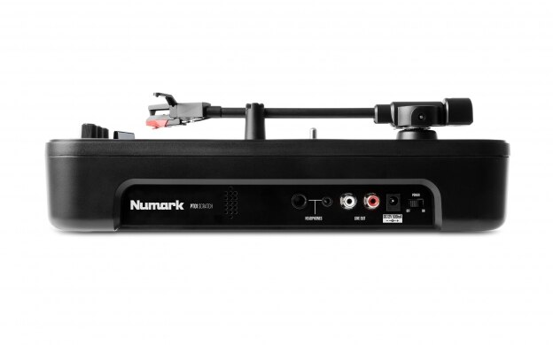 Numark PT01 Scratch Portable Turntable with DJ Scratch Switch left