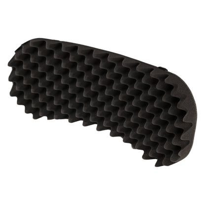 11901 acoustic absorber foam inlay angled product view showing black egg-crate wave profile, K&M