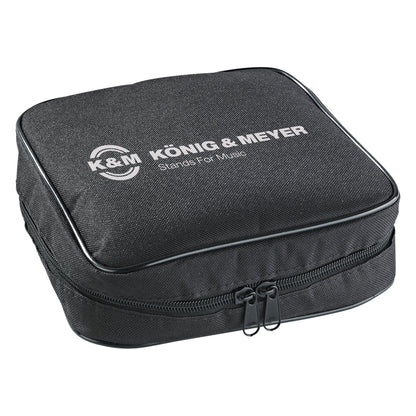 12248 Concert Orchestra music stand light black zippered carry bag with König & Meyer logo, K&M