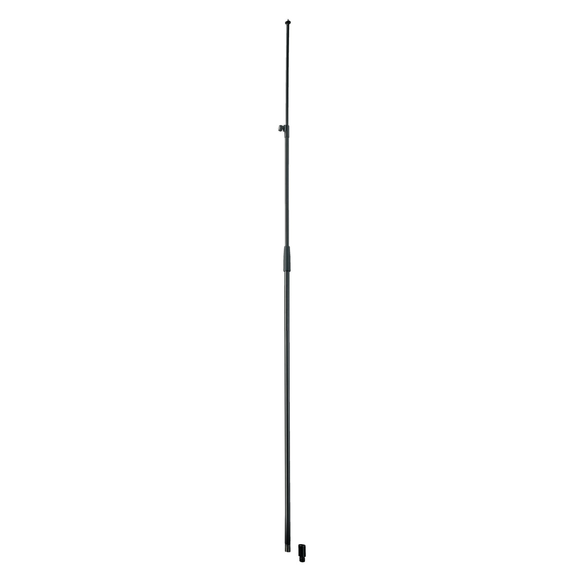 26007 extra high tube combination shown standalone without base, with clamp knob on telescoping upper tube and small threaded adapter below, K&M