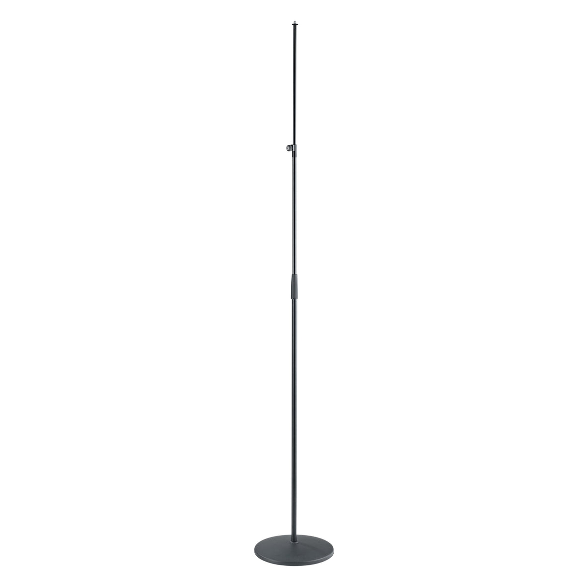 26007 extra high tube combination mounted on a round cast base with telescoping tube and clamp knob extended, K&M
