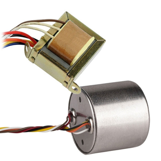 ProCo Sound DXF 1:1:1 dual output splitter transformer with laminated core, metal can, and color-coded leads