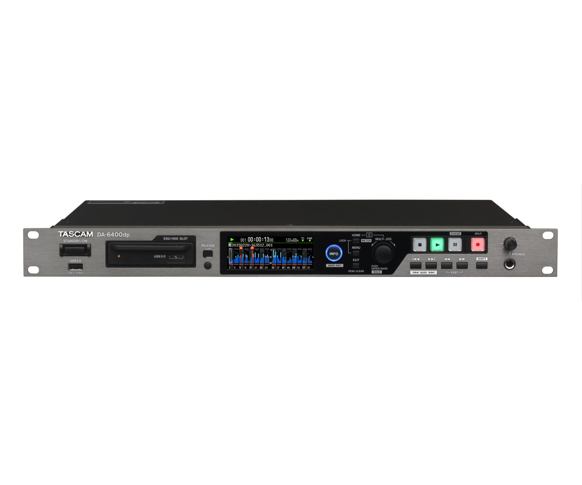 Tascam DA-6400DP 64-Channel Multitrack Recorder front