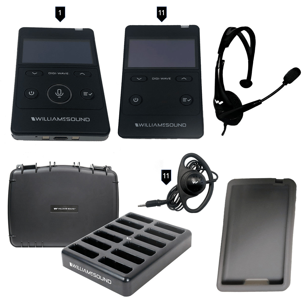 Williams AV DWS TGS 11 400 RCH Rechargeable Digi-Wave Tour Guide System