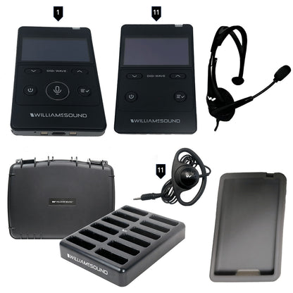 Williams AV DWS TGS 11 400 RCH Rechargeable Digi-Wave Tour Guide System