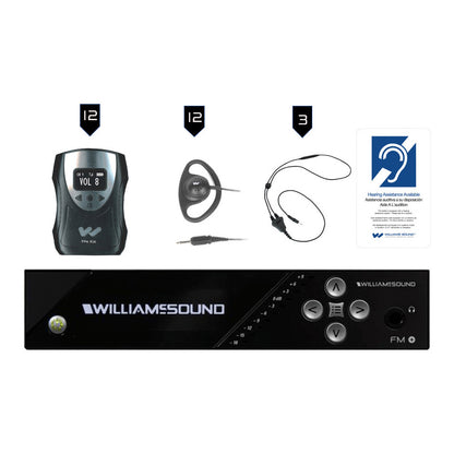 Williams AV FM 558-12 Assistive Listening System