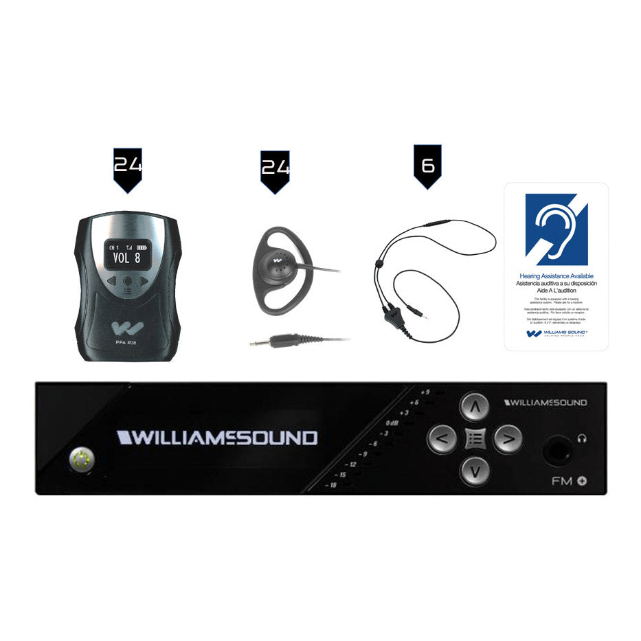 Williams AV FM 558-24 Assistive Listening System