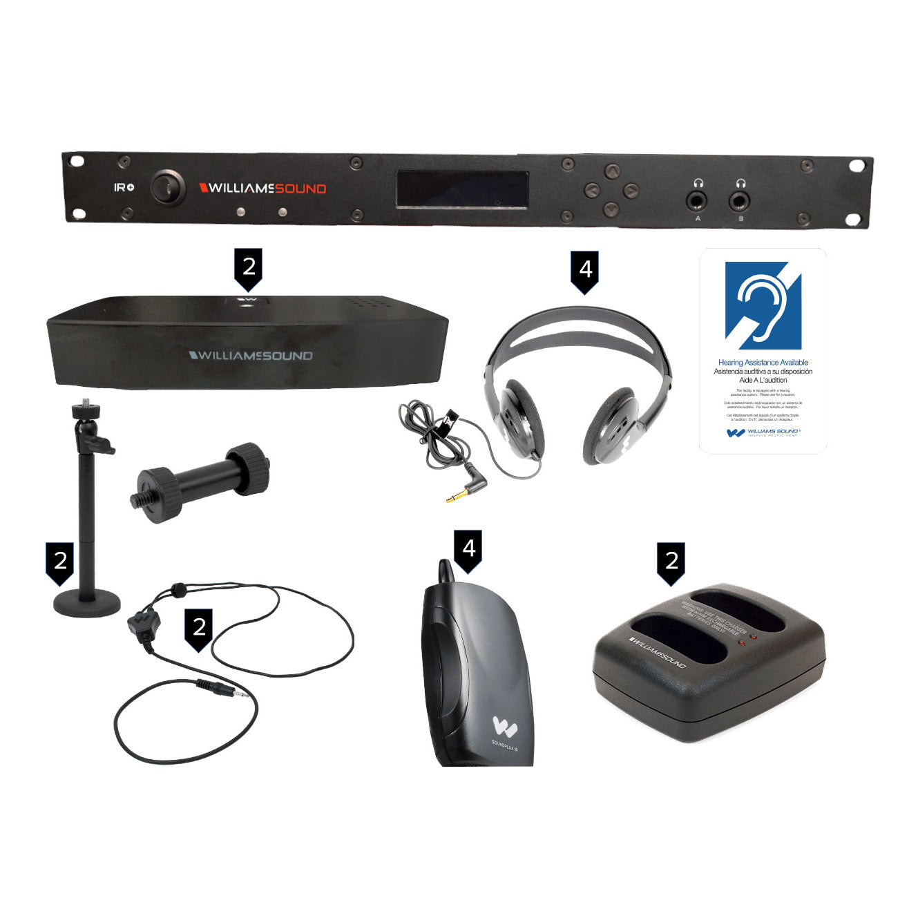 Williams AV IR SY11 D IR+ System Complete with Dante
