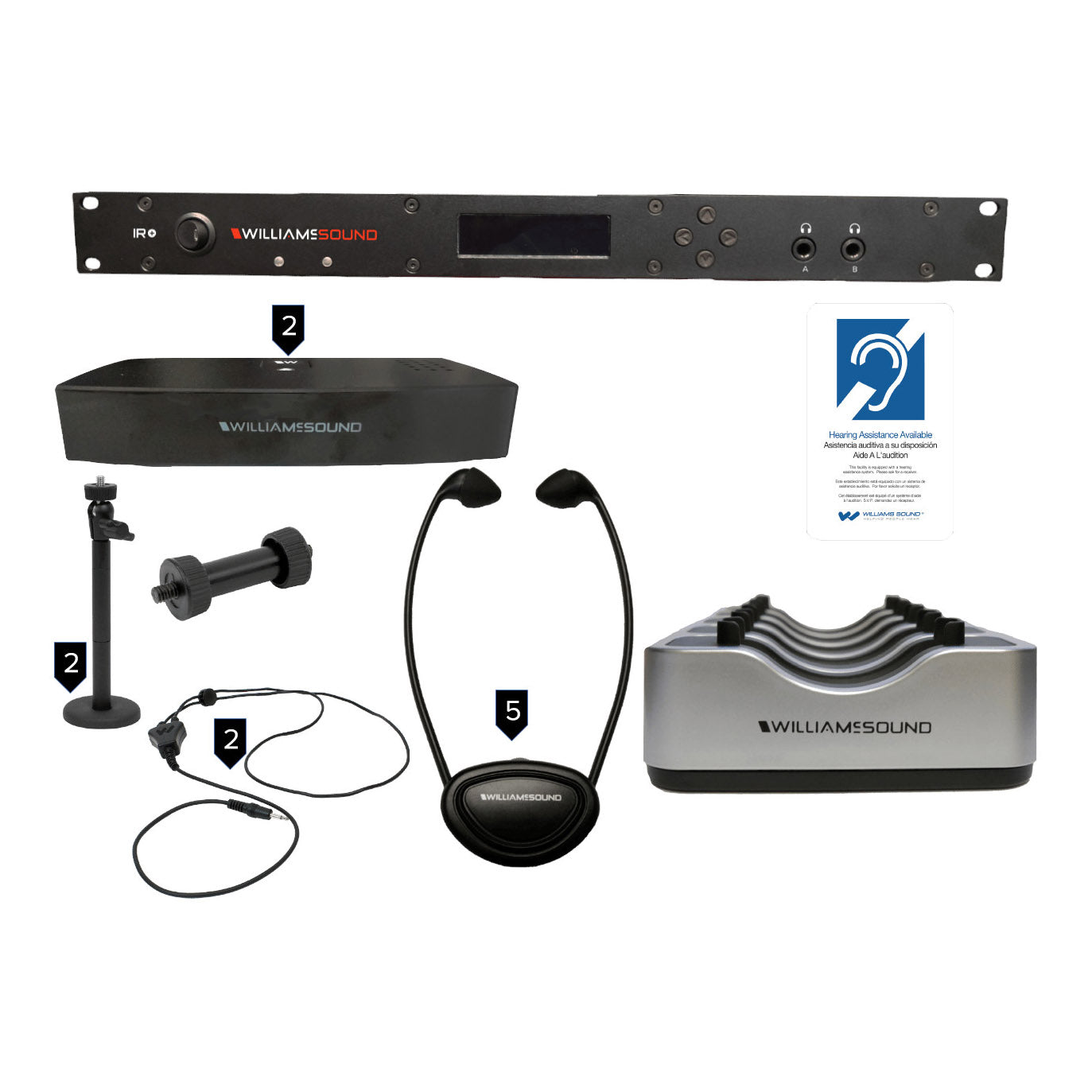 Williams AV IR SY12 D IR+ System Secure with Dante