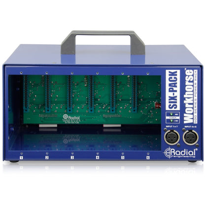 Radial SixPack 6-Slot 500 Series Desktop Power Rack