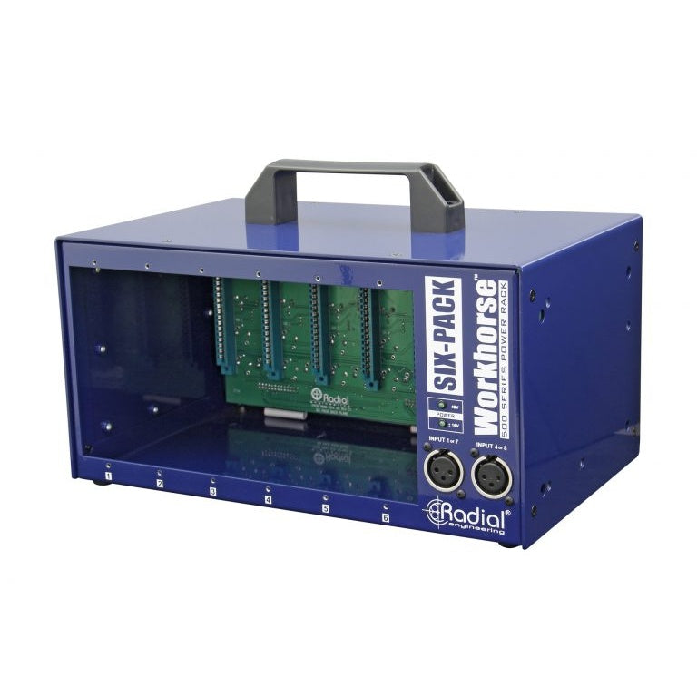 Radial SixPack 6-Slot 500 Series Desktop Power Rack