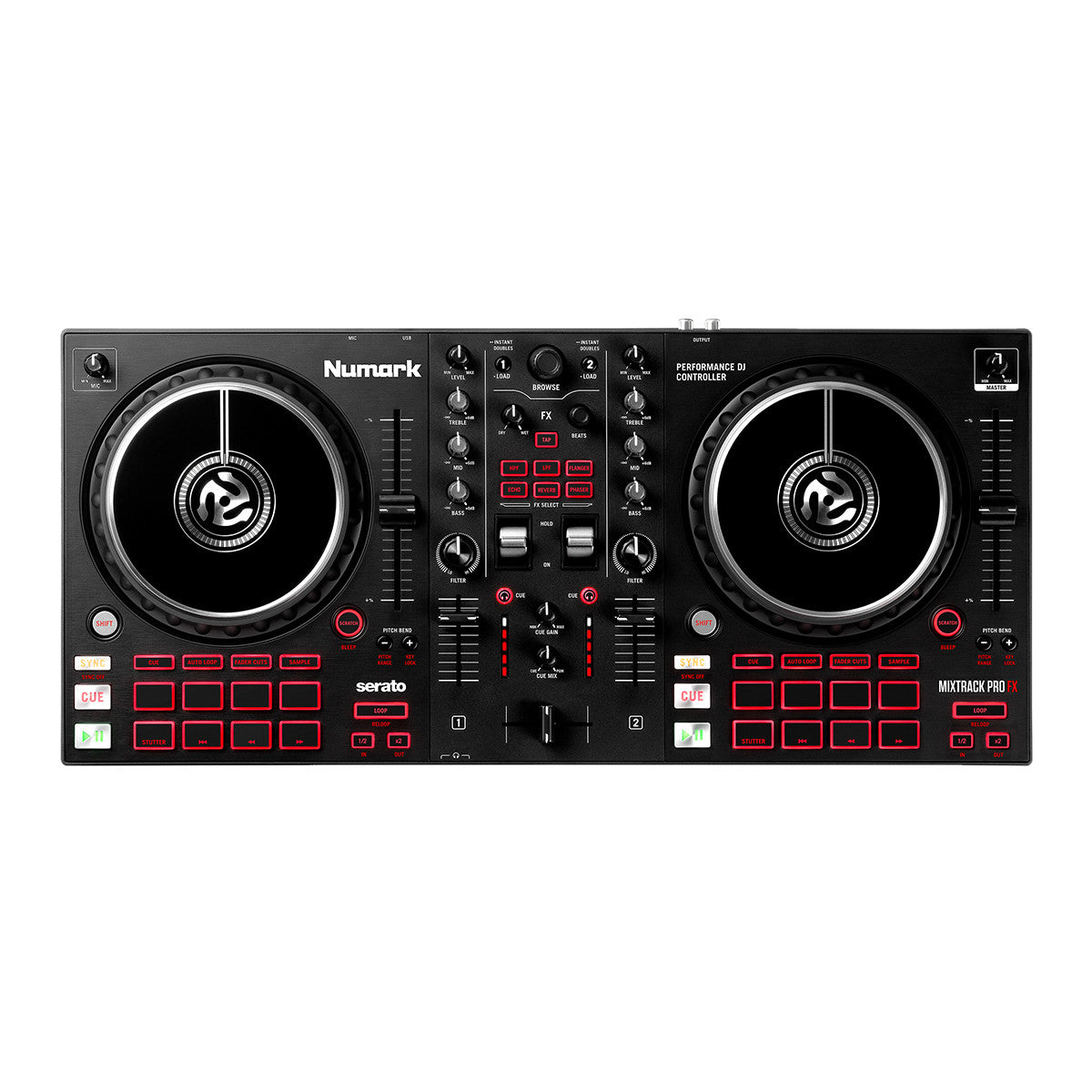Numark Mixtrack Pro FX 2-Deck DJ Controller top