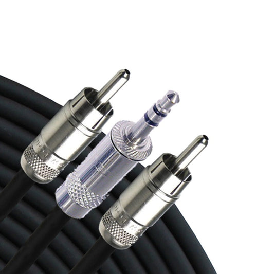 RapcoHorizon Y-Cable 3.5mm TRS Male to (2) RCA Male | 3 ft