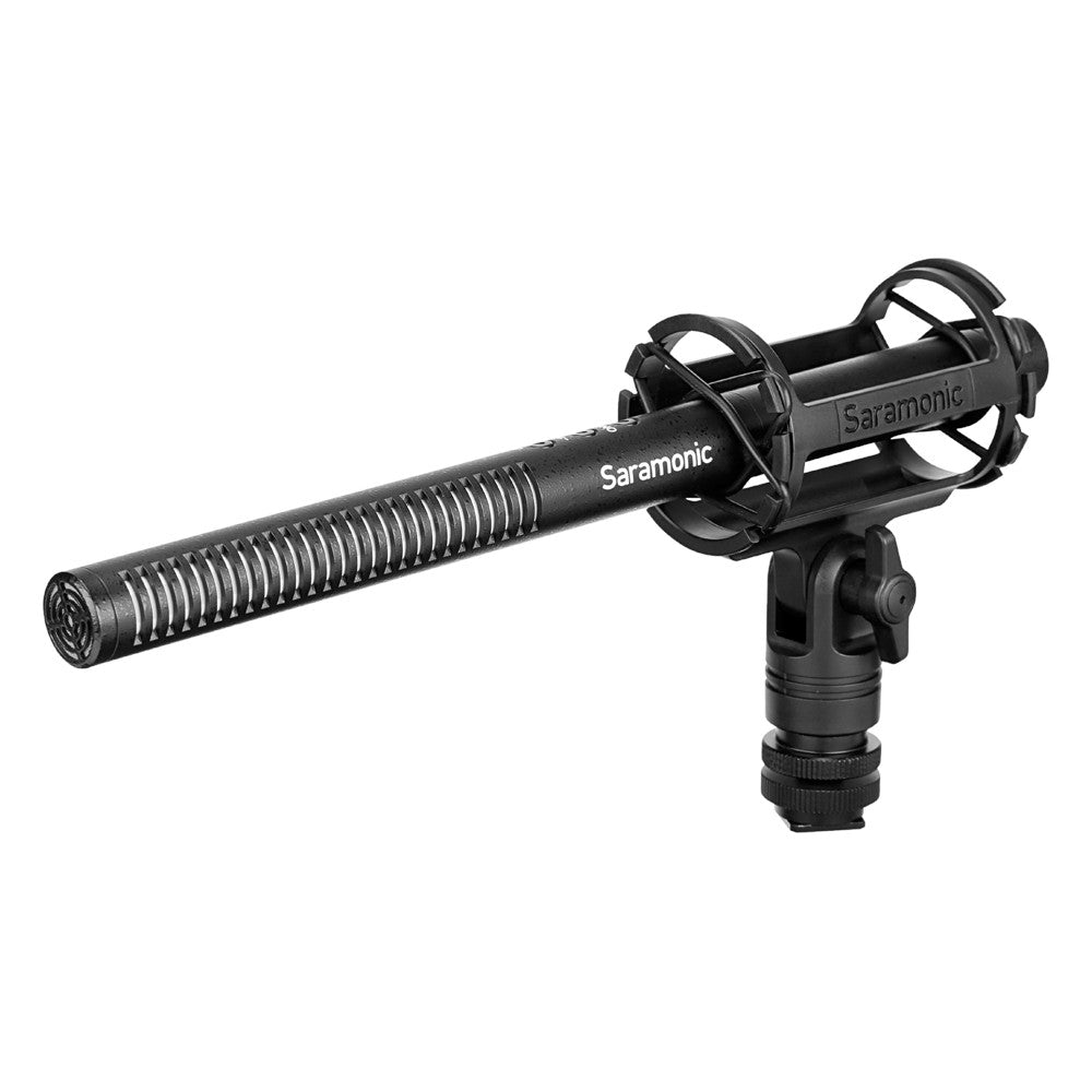 Saramonic SoundBird V1 Professional Supercardioid Shotgun Microphone mounted