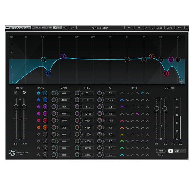 Waves plugins Q10 Equalizer