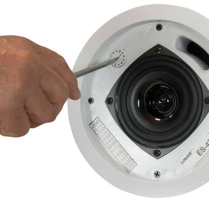 Lowell ES-4T 4" Dual Cone In-Ceiling Speaker With Enclosure