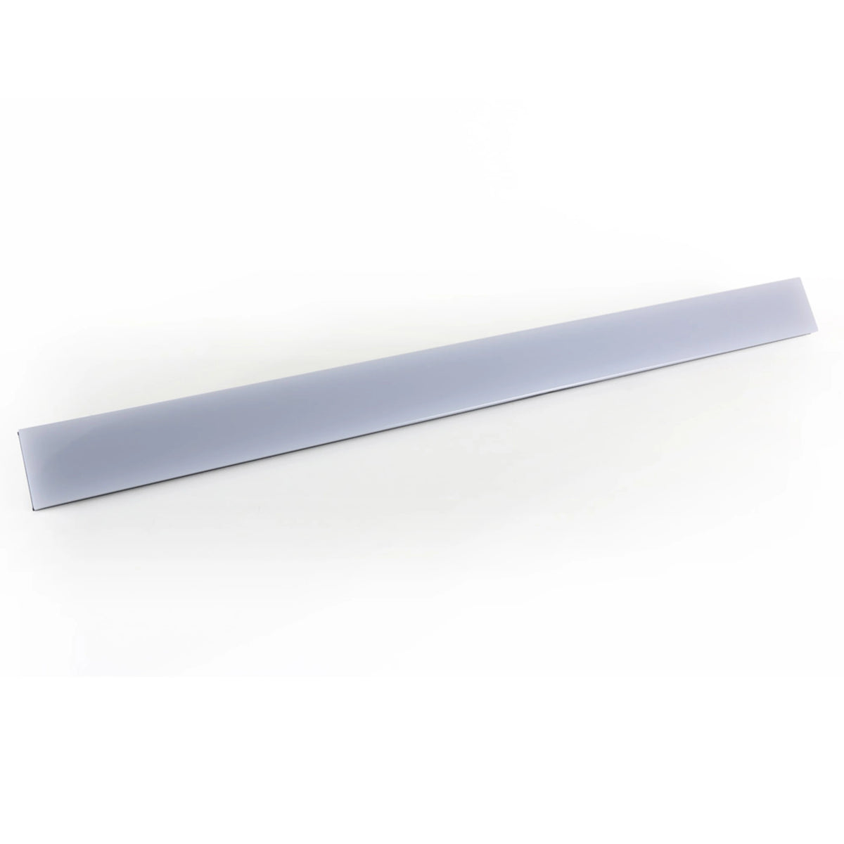 VDO Fatron field-exchangeable flat diffuser panel shown alone at an angle, slim IP65 frosted optic strip, Martin Lighting