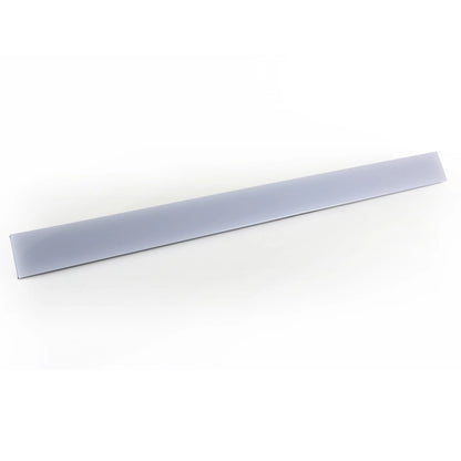 VDO Fatron 1000mm IP65 field-exchangeable diffuser shown flat lengthwise, revealing slim smooth optical panel profile, Martin Lighting
