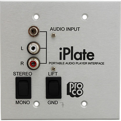 ProCo Sound IPLATE Portable Audio Player Wall Plate Interface