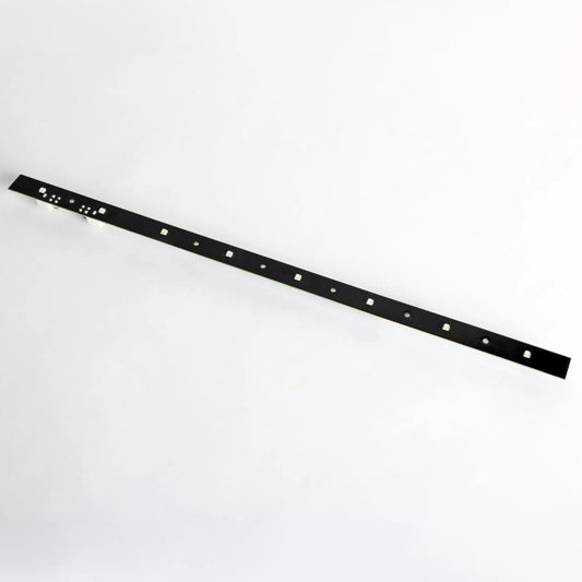 VC-Strip 60 RGB narrow pixel strip front view showing evenly spaced surface-mount RGB LEDs and mounting holes on black PCB, Martin Lighting
