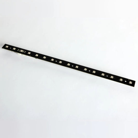 VC-Strip 25 RGB LED tape front view showing single row of surface-mount RGB pixels on narrow black PCB, Martin Lighting