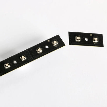 VC-Strip 25 close-up of segmented strip end with break-away pixel section and RGB LED emitters, Martin Lighting