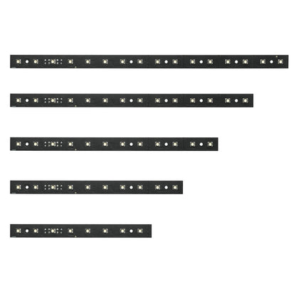 VC-Strip 25 five strip lengths stacked to show cuttable pixel segment options, Martin Lighting