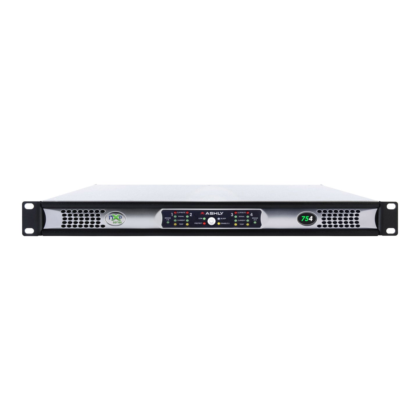 Ashly nXp754d nXp Multi-Mode 4 x 75 Watt Power Amplifier with Dante