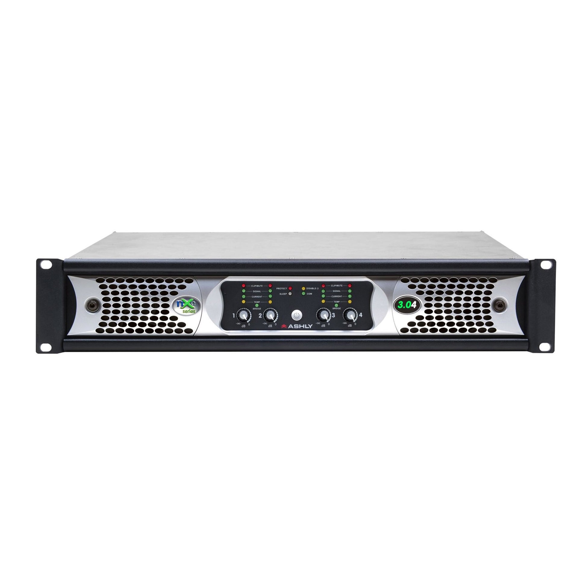 Ashly nXe3.04bd nXe Multi-Mode 4 x 3000 Watt Power Amplifier with Dante
