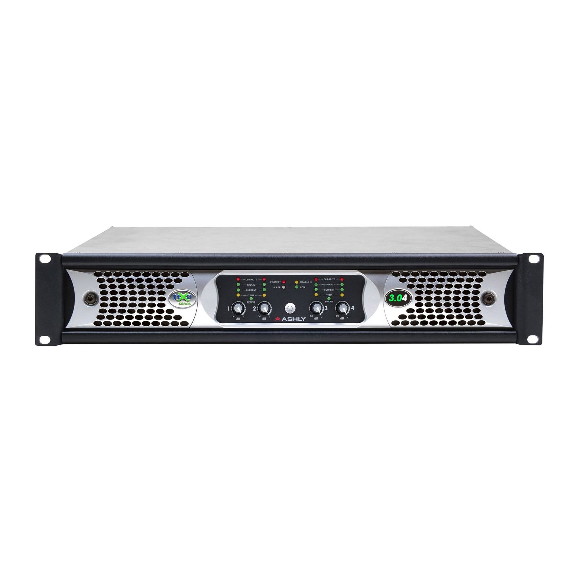 Ashly nXp3.04d nXp Multi-Mode 4 x 3000 Watt Power Amplifier with Dante