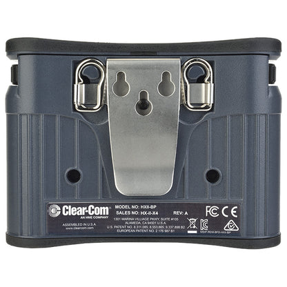 Clear-Com HXII-BP HelixNet 2-Channel Beltpack bottom