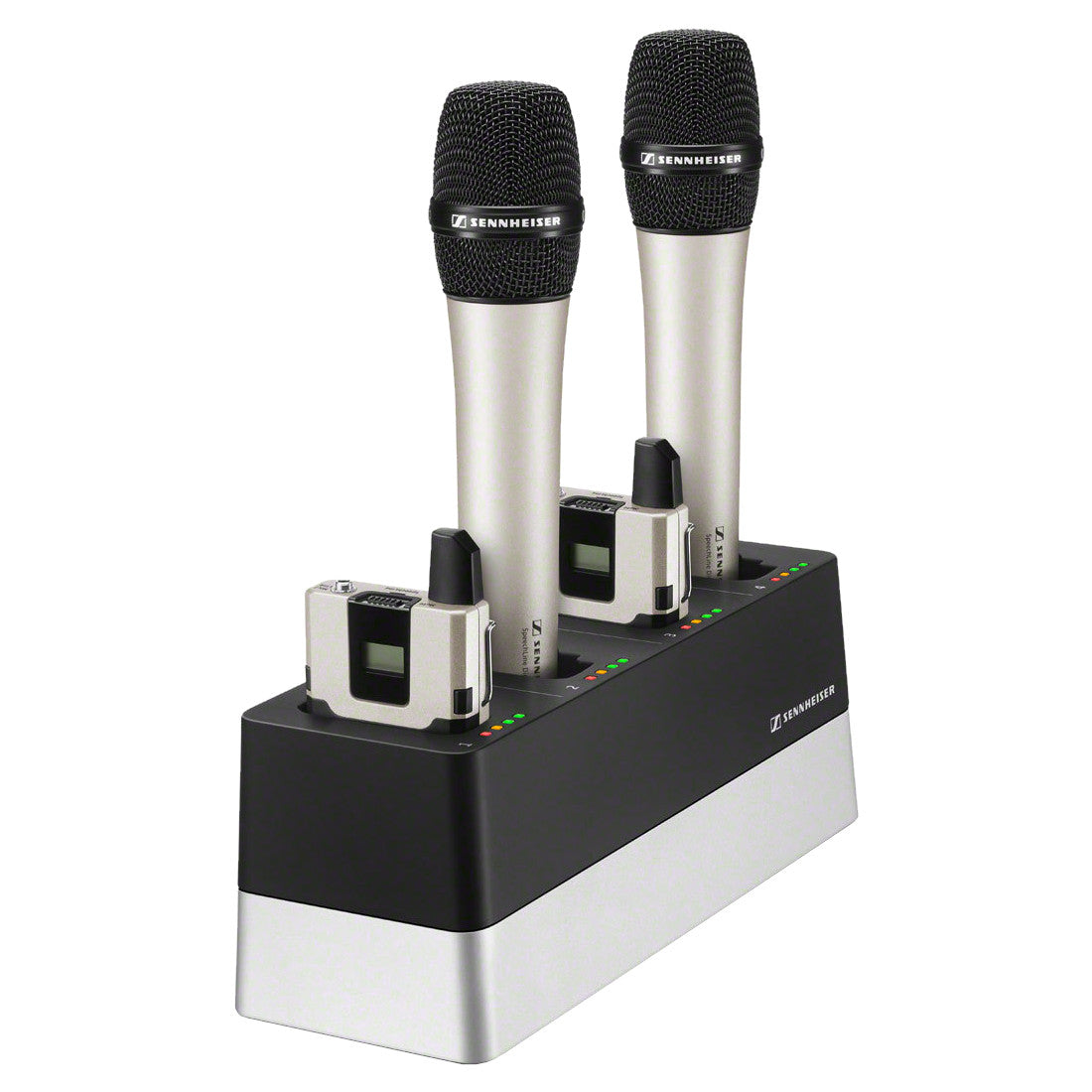 Sennheiser CHG 4N US 4-Bay Network-Enabled Charger with components