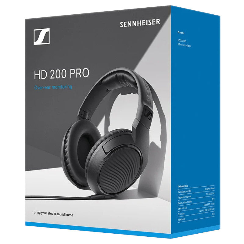 Sennheiser HD 200 PRO Professional Monitoring Headphones box