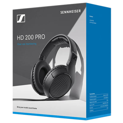 Sennheiser HD 200 PRO Professional Monitoring Headphones box