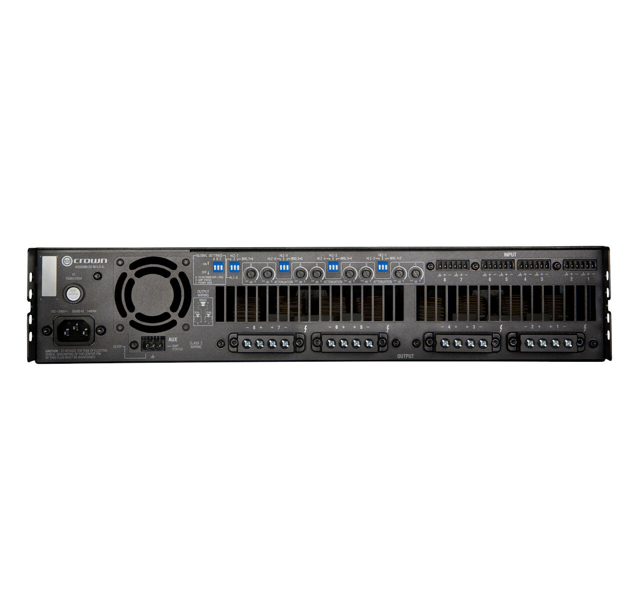 ▲未使用品▲CROWN DCi8 300 高品位設備用 Crown DCi 8|300 8-Channel 70/100V Analog Power Amplifier