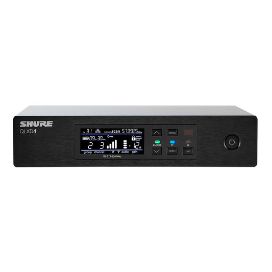 Shure QLXD4 Digital Wireless Receiver Front