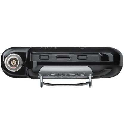 Shure ADX1M Micro Bodypack Transmitter Top