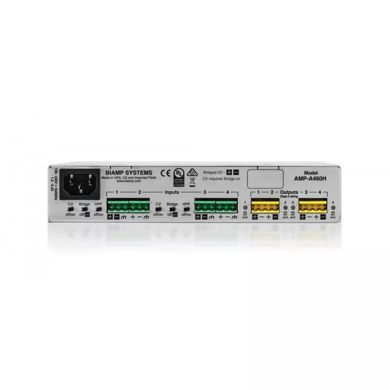 Biamp AMP-A460H 4 channel, 60W half-rack ampli