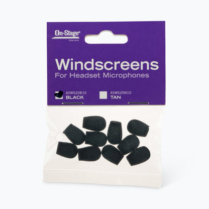 On-Stage TMP-ASWS20B10 Windscreens for Headset Microphones